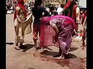 Desi Dame Drying Their way Skirt